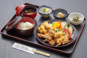 ●彩鶏（いろどり）御膳 ￥1,300円｜長湯温泉のお料理・大分県の温泉で食べる定食・和食・郷土料理ならかじか庵へ