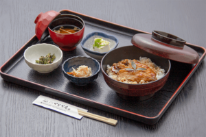 ●エノハ（ヤマメ）丼　¥1,100円｜長湯温泉のお料理・大分県の温泉で食べる定食・和食・郷土料理ならかじか庵へ