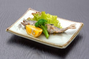 ●エノハ塩焼き ￥900円｜長湯温泉のお料理・大分県の温泉で食べる定食・和食・郷土料理ならかじか庵へ