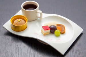 ●デザートプレート　600円｜長湯温泉のお料理・大分県の温泉で食べる定食・和食・郷土料理ならかじか庵へ