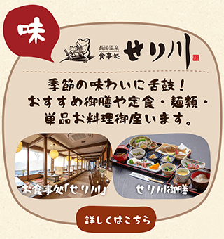 「せり川」季節の味わいに舌鼓！おすすめ御膳や定食、麺類、単品お料理も御座います。